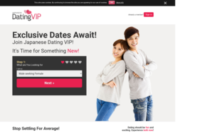 Japanese Dating VIP Japanese Dating VIP Homepage Image